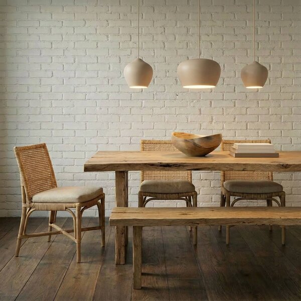 Lampa wisząca Malisa Lucande, możliwość ściemniania, kremowy / amber, salon / jadalnia, metal, skandynawski