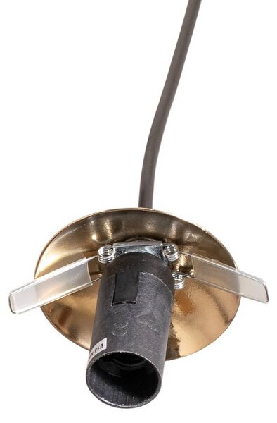 Lampa wisząca szklana Glassy Euluna, możliwość ściemniania, czarny, salon / jadalnia, szkło, nowoczesny