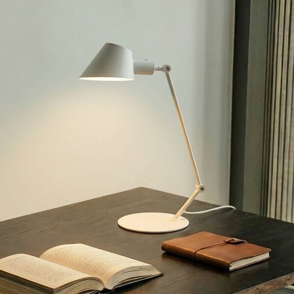 Lampa stołowa Corali Lindby, biały / opal, salon / jadalnia, metal, nowoczesny