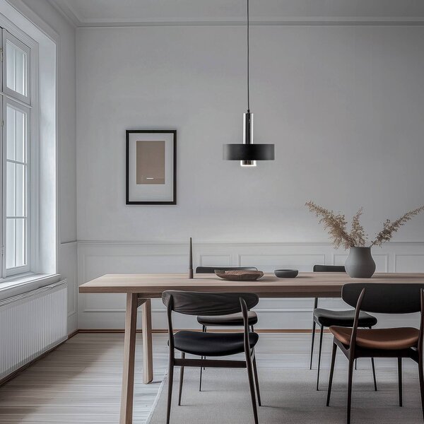 Lampa wisząca Rif Lux SIGMA, możliwość ściemniania, czarny, salon / jadalnia, metal, nowoczesny