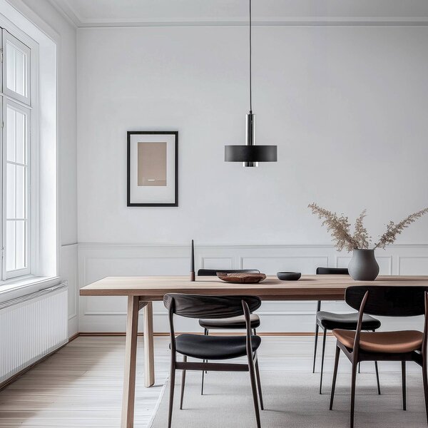 Lampa wisząca Rif Lux SIGMA, możliwość ściemniania, czarny, salon / jadalnia, metal, nowoczesny