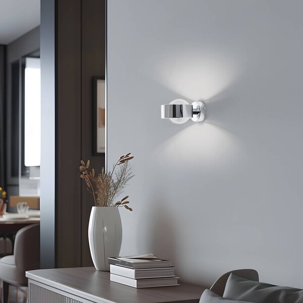 Lampa sufitowa Mado Argon, możliwość ściemniania, chromowy / srebrny, łazienka, metal, nowoczesny