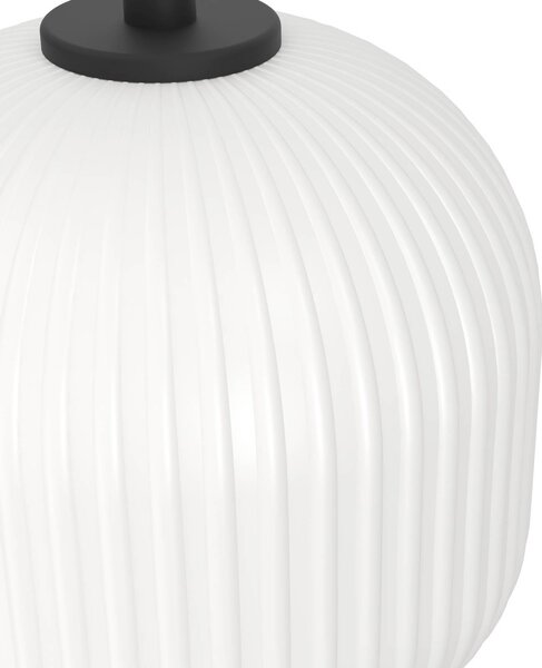 EGLO Lampa wisząca szklana Mantunalle, możliwość ściemniania, biały / opal, salon / jadalnia, szkło, skandynawski
