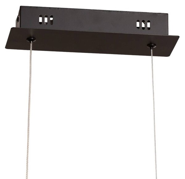 Lampa wisząca Loop Milagro Lighting, czarny, salon / jadalnia, metal, nowoczesny