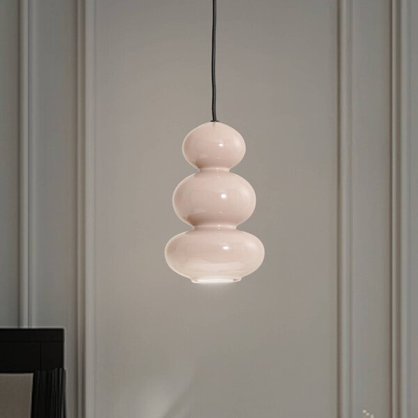 Lampa wisząca Oman Argon, możliwość ściemniania, aluminiowy / szary / cynkowy, salon / jadalnia, szkło