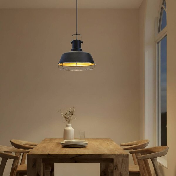 Lampa wisząca Mason ROYALTECH, możliwość ściemniania, czarny, salon / jadalnia, metal, vintage