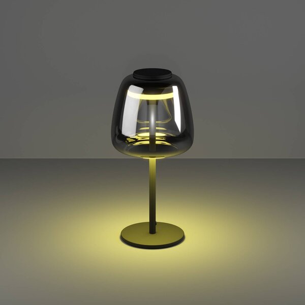 EGLO connect lampa stołowa LED Alfero-Z, RGB, CCT, czarna Connect możliwość ściemniania, czarny, salon / jadalnia, metal, nowoczesny