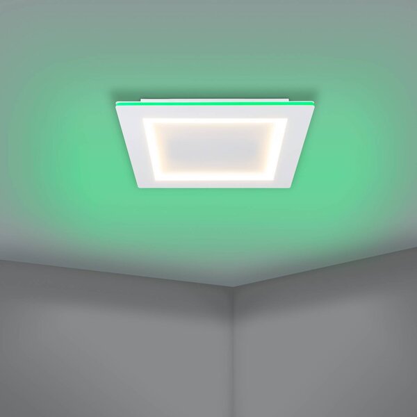 EGLO connect Inteligentna lampa sufitowa Connect Padrogiano-Z, możliwość ściemniania, biały / opal, salon / jadalnia, metal, nowoczesny