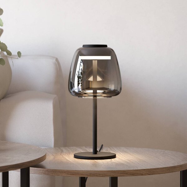 EGLO connect lampa stołowa LED Alfero-Z, RGB, CCT, czarna Connect możliwość ściemniania, czarny, salon / jadalnia, metal, nowoczesny