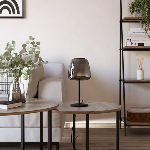 EGLO connect lampa stołowa LED Alfero-Z, RGB, CCT, czarna Connect możliwość ściemniania, czarny, salon / jadalnia, metal, nowoczesny