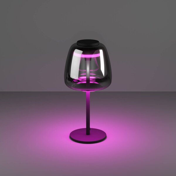 EGLO connect lampa stołowa LED Alfero-Z, RGB, CCT, czarna Connect możliwość ściemniania, czarny, salon / jadalnia, metal, nowoczesny