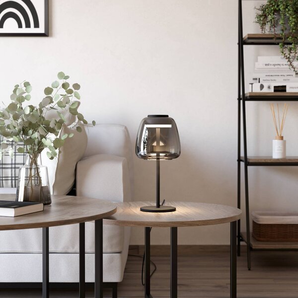 EGLO connect lampa stołowa LED Alfero-Z, RGB, CCT, czarna Connect możliwość ściemniania, czarny, salon / jadalnia, metal, nowoczesny