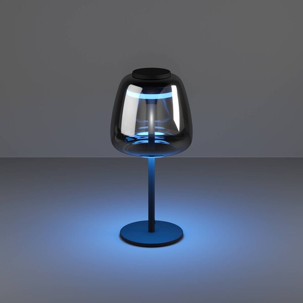 EGLO connect lampa stołowa LED Alfero-Z, RGB, CCT, czarna Connect możliwość ściemniania, czarny, salon / jadalnia, metal, nowoczesny
