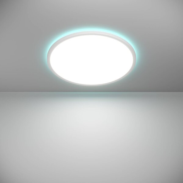 EGLO connect Inteligentna lampa sufitowa Connect Rovito-Z, możliwość ściemniania, biały / opal, salon / jadalnia, tworzywo sztuczne