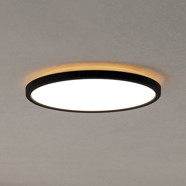 EGLO connect Inteligentna lampa sufitowa Connect Rovito-Z, możliwość ściemniania, czarny, salon / jadalnia, tworzywo sztuczne