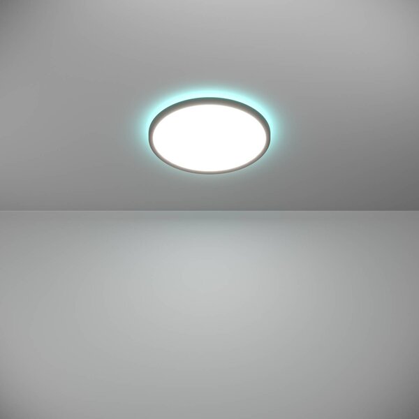 EGLO connect Inteligentna lampa sufitowa Connect Rovito-Z, możliwość ściemniania, czarny, salon / jadalnia, tworzywo sztuczne