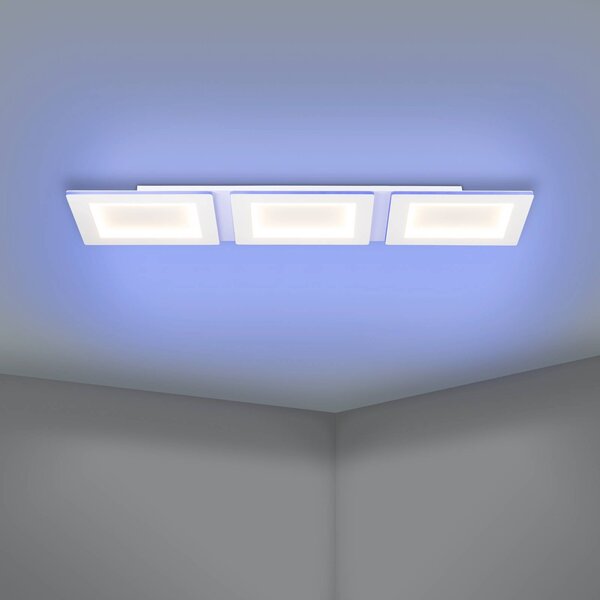 EGLO connect Inteligentna lampa sufitowa Connect Padrogiano-Z, możliwość ściemniania, biały / opal, salon / jadalnia, metal, nowoczesny