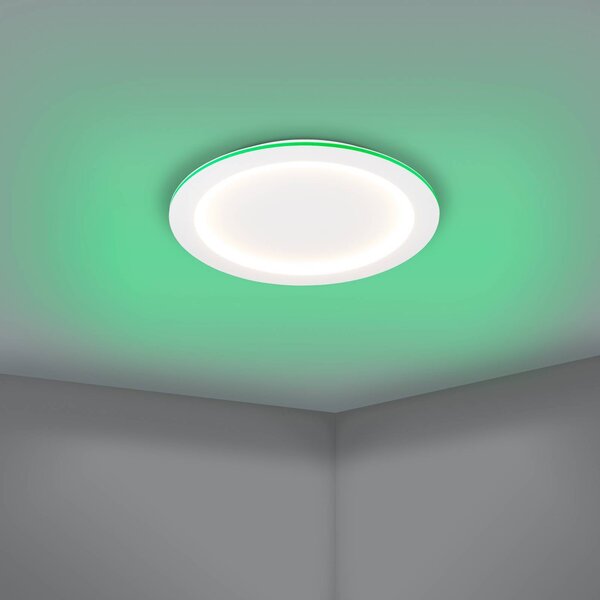 EGLO connect Inteligentna lampa sufitowa Connect Padrogiano-Z, możliwość ściemniania, biały / opal, salon / jadalnia, metal, nowoczesny