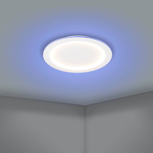 EGLO connect Inteligentna lampa sufitowa Connect Padrogiano-Z, możliwość ściemniania, biały / opal, salon / jadalnia, metal, nowoczesny