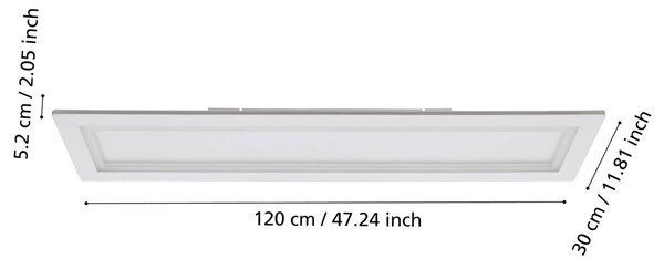 EGLO connect Inteligentna lampa sufitowa Connect Padrogiano-Z, możliwość ściemniania, biały / opal, salon / jadalnia, metal, nowoczesny