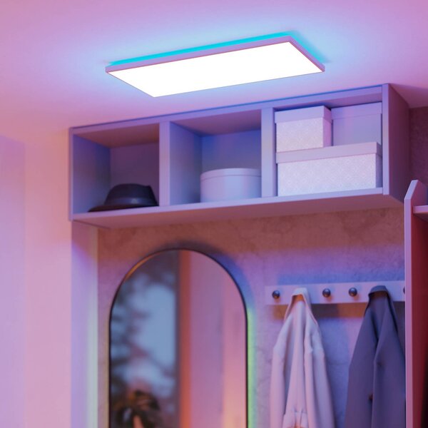 EGLO connect Inteligentna lampa sufitowa Connect Rovito-Z, możliwość ściemniania, biały / opal, salon / jadalnia, tworzywo sztuczne