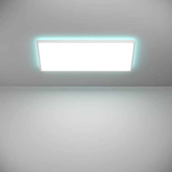 EGLO connect Inteligentna lampa sufitowa Connect Rovito-Z, możliwość ściemniania, biały / opal, salon / jadalnia, tworzywo sztuczne