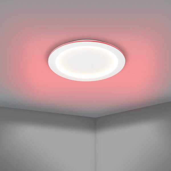 EGLO connect Inteligentna lampa sufitowa Connect Padrogiano-Z, możliwość ściemniania, biały / opal, salon / jadalnia, metal, nowoczesny