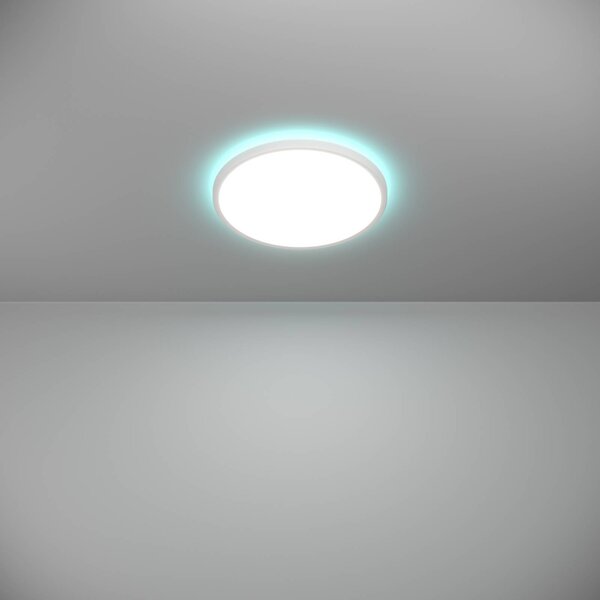 EGLO connect Inteligentna lampa sufitowa Connect Rovito-Z, możliwość ściemniania, biały / opal, salon / jadalnia, tworzywo sztuczne