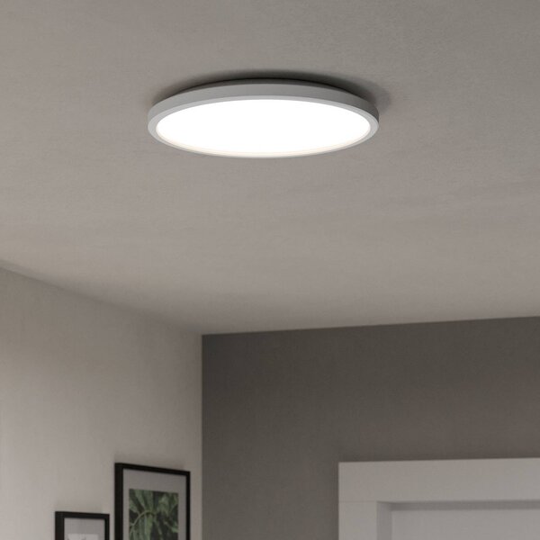 EGLO connect Inteligentna lampa sufitowa Connect Rovito-Z, możliwość ściemniania, biały / opal, salon / jadalnia, tworzywo sztuczne