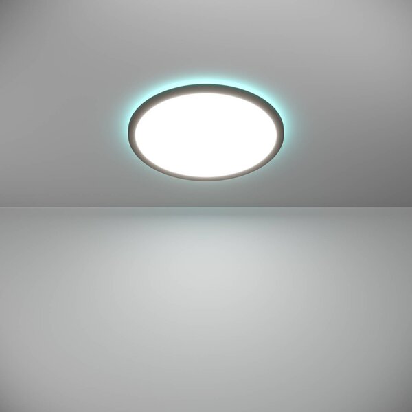 EGLO connect Inteligentna lampa sufitowa Connect Rovito-Z, możliwość ściemniania, czarny, salon / jadalnia, tworzywo sztuczne