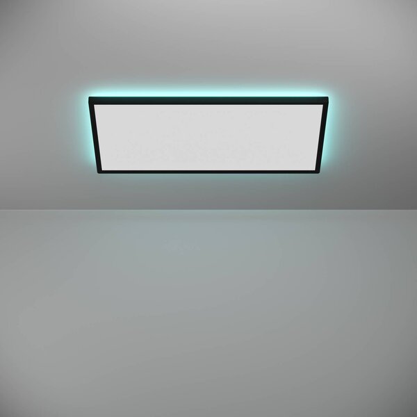EGLO connect Inteligentna lampa sufitowa Connect Rovito-Z, możliwość ściemniania, czarny, salon / jadalnia, tworzywo sztuczne