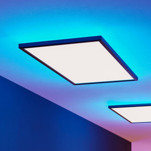 EGLO connect Inteligentna lampa sufitowa Connect Rovito-Z, możliwość ściemniania, czarny, salon / jadalnia, tworzywo sztuczne