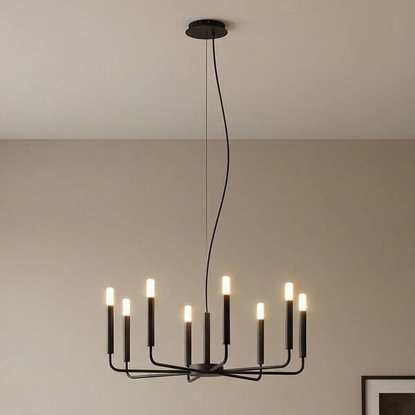 Żyrandol ORTO Nowodvorski Lighting, czarny, salon / jadalnia, metal, nowoczesny
