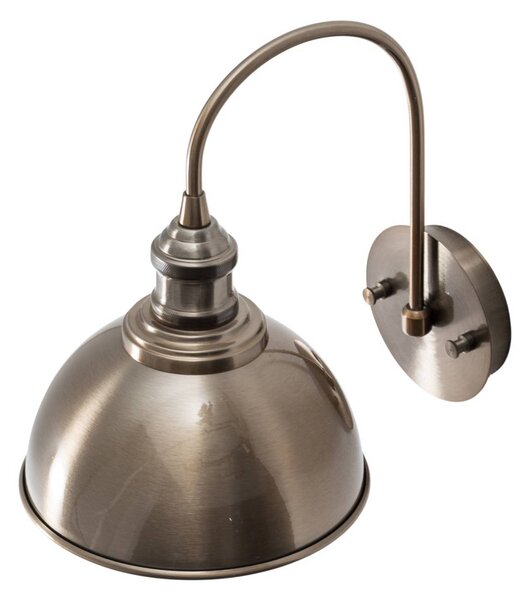 Kinkiet Saglam, postarzany mosiądz, wysokość 36 cm, metal Saglam Opviq, możliwość ściemniania, mosiężny / złoty, salon / jadalnia, metal