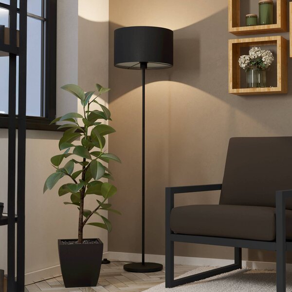 EGLO Lampa stojąca Maserlo, czarny, salon / jadalnia, metal, nowoczesny