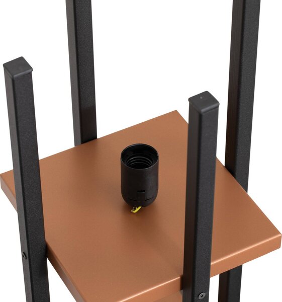Lampa stojąca Shelf Opviq, czarny, salon / jadalnia, metal, nowoczesny