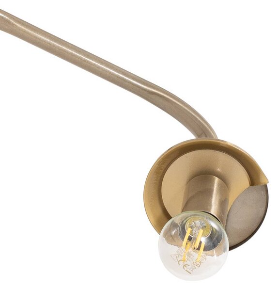 Lampa stojąca Viran Opviq, mosiężny / złoty, salon / jadalnia, metal
