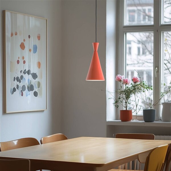 Lampa wisząca Tom Opviq, możliwość ściemniania, żółty / pomarańczowy, salon / jadalnia, metal, młodzieżowy
