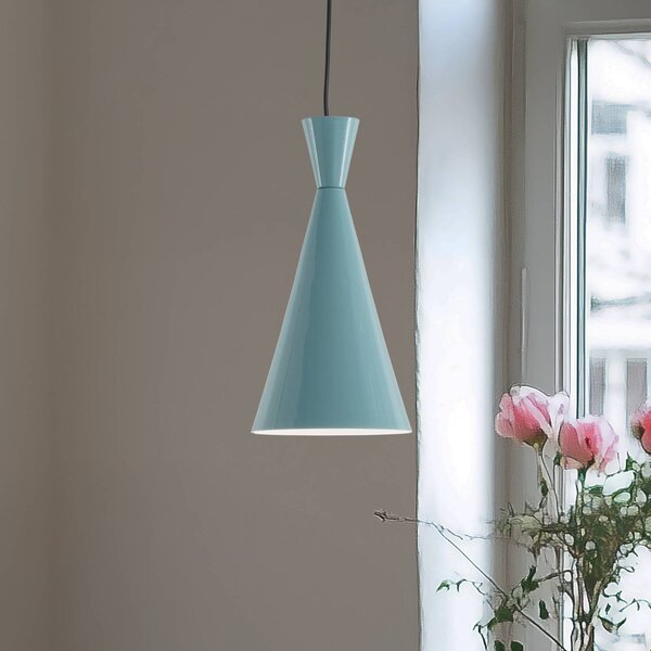 Lampa wisząca Tom Opviq, możliwość ściemniania, niebieski, salon / jadalnia, metal, młodzieżowy