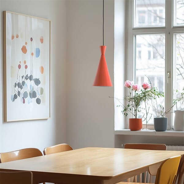 Lampa wisząca Tom Opviq, możliwość ściemniania, żółty / pomarańczowy, salon / jadalnia, metal, młodzieżowy