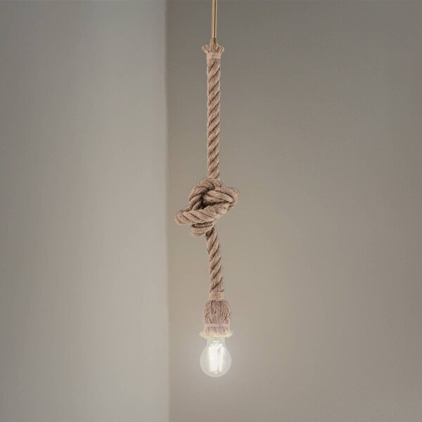 Lampa wisząca AYD Opviq, możliwość ściemniania, kremowy / amber, salon / jadalnia, tkanina / materiał / jedwab, morski