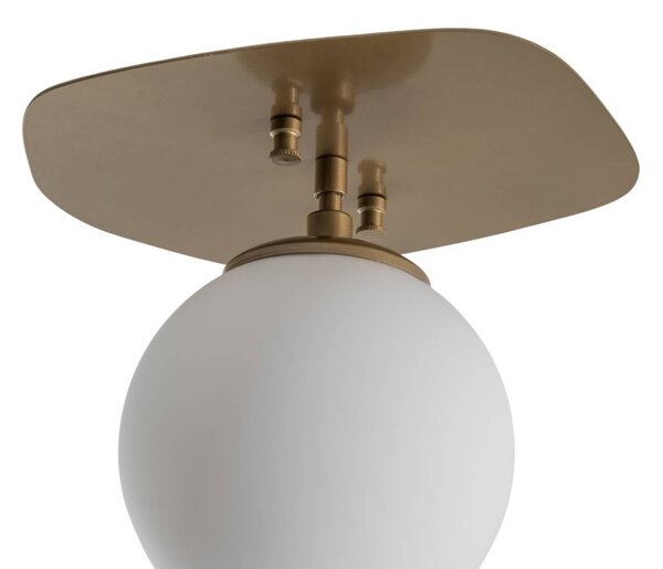 Lampa sufitowa Well Opviq, możliwość ściemniania, mosiężny / złoty, salon / jadalnia, szkło