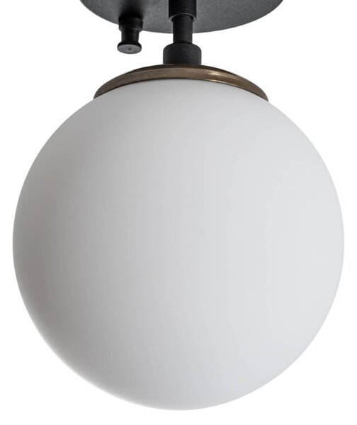 Lampa sufitowa Atmaca Opviq, możliwość ściemniania, czarny, salon / jadalnia, szkło