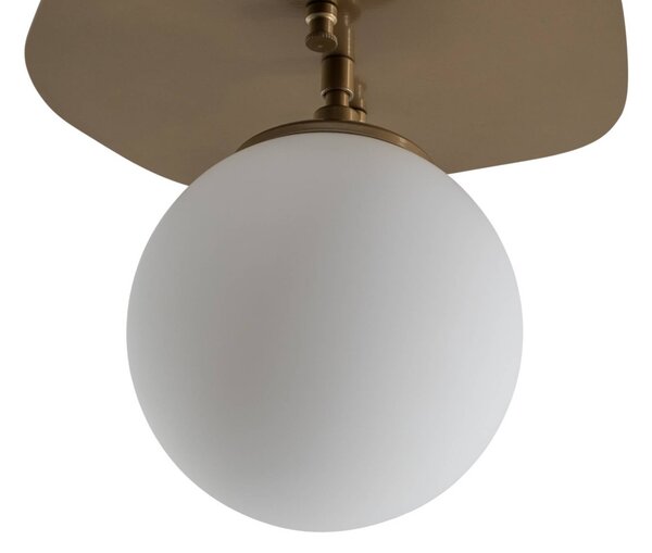 Lampa sufitowa Well Opviq, możliwość ściemniania, mosiężny / złoty, salon / jadalnia, szkło