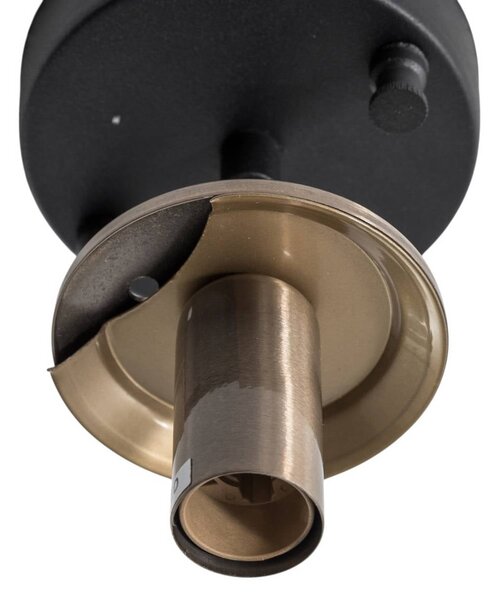 Lampa sufitowa Atmaca Opviq, możliwość ściemniania, czarny, salon / jadalnia, szkło