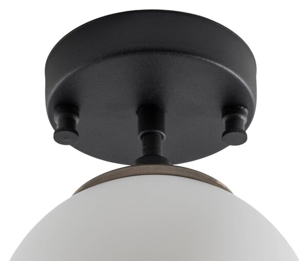 Lampa sufitowa Atmaca Opviq, możliwość ściemniania, czarny, salon / jadalnia, szkło