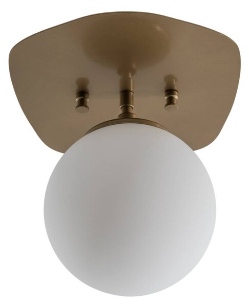 Lampa sufitowa Well Opviq, możliwość ściemniania, mosiężny / złoty, salon / jadalnia, szkło