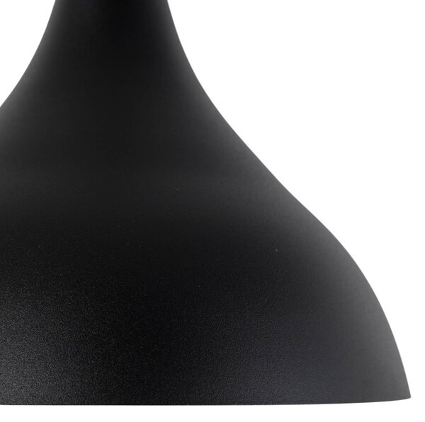 Lampa wisząca Berceste Opviq, możliwość ściemniania, czarny, salon / jadalnia, metal