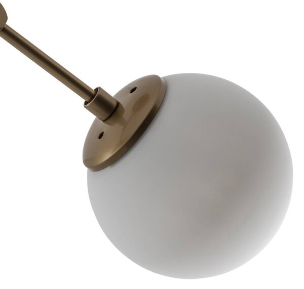 Lampa sufitowa Damar Opviq, możliwość ściemniania, mosiężny / złoty, salon / jadalnia, szkło