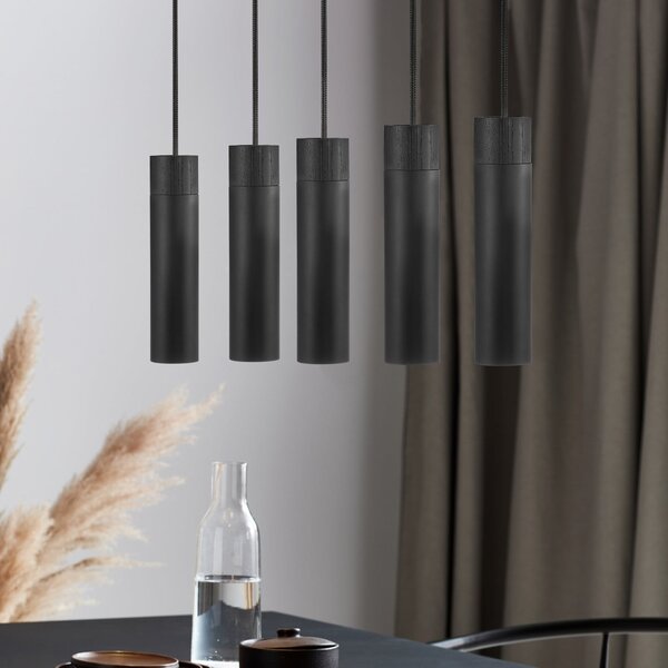 Lampa Wisząca Nordlux, Tilo, ściemnialny, czarny, salon, metal